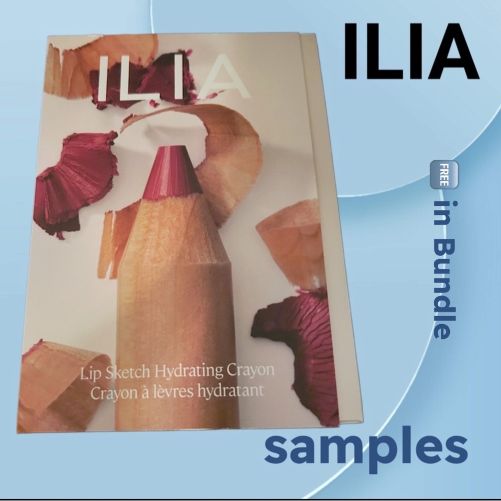 🆓🆕*NEW* ILIA | SAMPLES | 6 colors Lip Sketch Hydrating Crayon 🆓 in Bundle